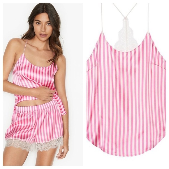 Victoria's Secret Pink Striped Top only - Picture 1 of 12
